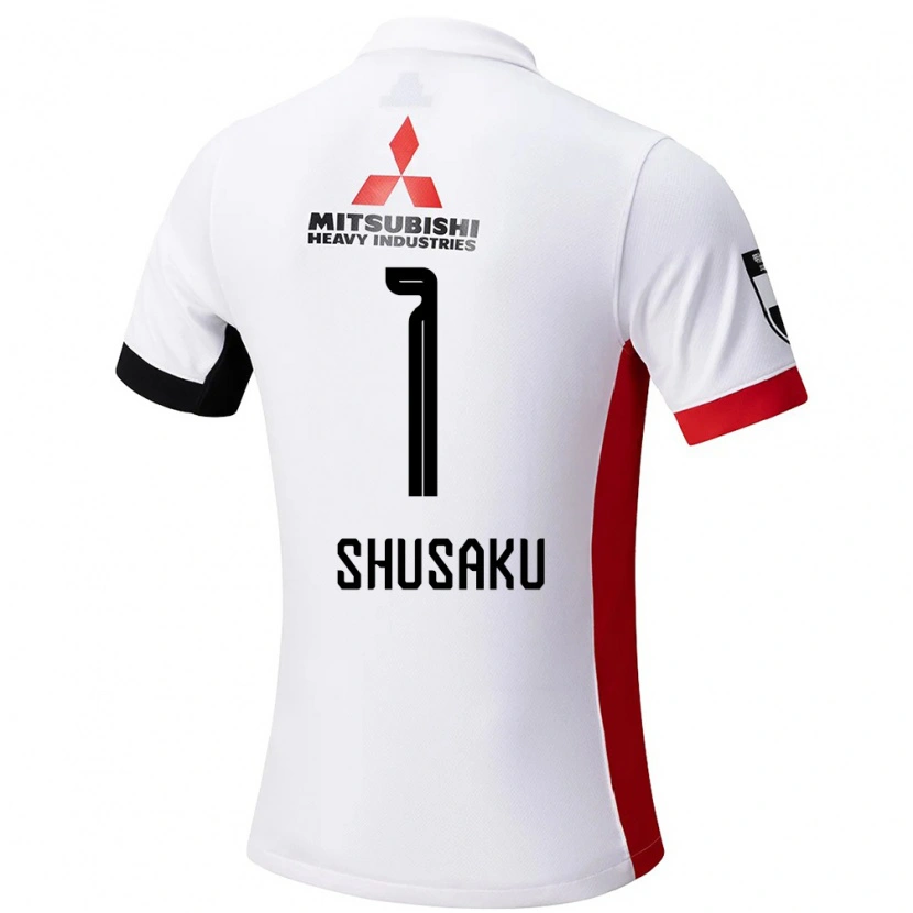 Danxen Uomo Maglia Shusaku Nishikawa #1 Bianco Nero Kit Gara Away 2025/26 Maglietta