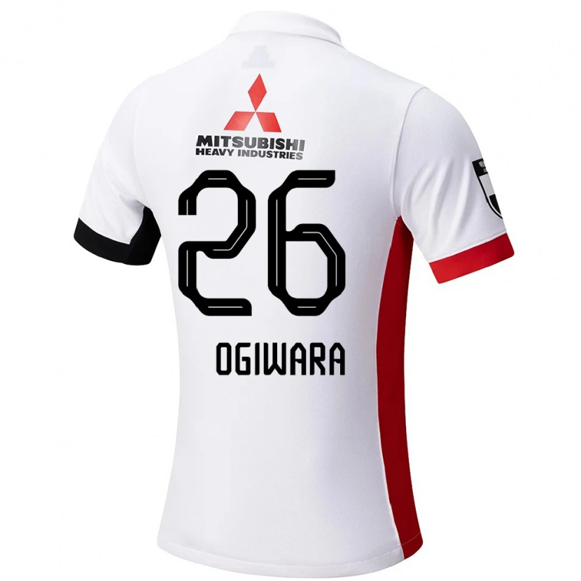 Danxen Uomo Maglia Takuya Ogiwara #26 Bianco Nero Kit Gara Away 2025/26 Maglietta
