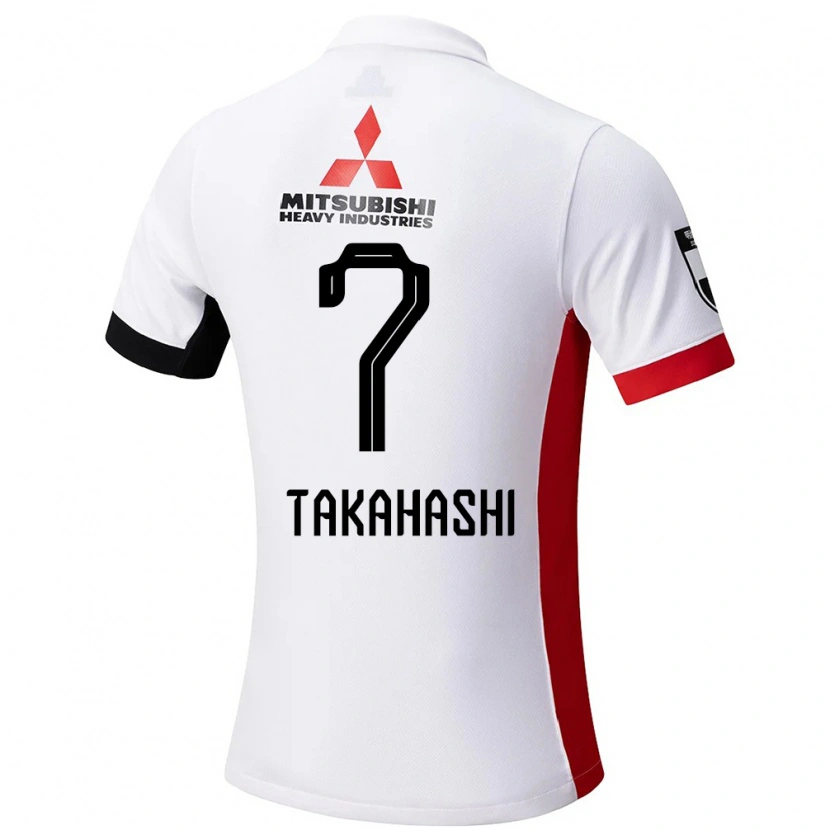 Danxen Uomo Maglia Hana Takahashi #7 Bianco Nero Kit Gara Away 2025/26 Maglietta