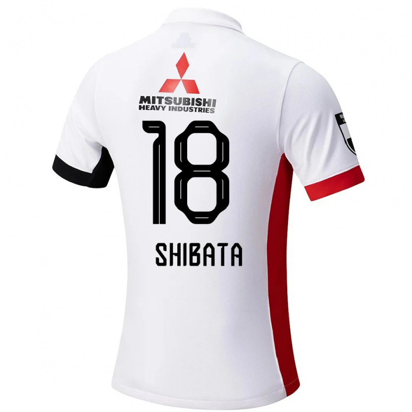 Danxen Uomo Maglia Hanae Shibata #18 Bianco Nero Kit Gara Away 2025/26 Maglietta