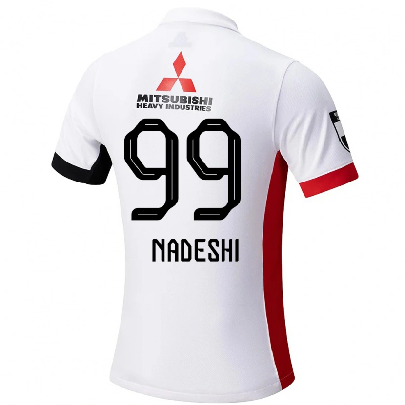 Danxen Uomo Maglia Mizu Nadeshi #99 Bianco Nero Kit Gara Away 2025/26 Maglietta
