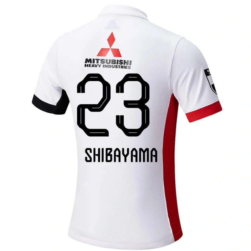 Danxen Uomo Maglia Fumina Shibayama #23 Bianco Nero Kit Gara Away 2025/26 Maglietta