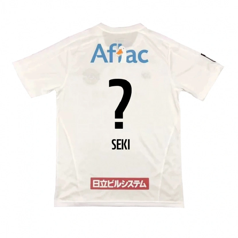 Danxen Uomo Maglia Yuto Seki #0 Grigio Chiaro Beige Kit Gara Away 2025/26 Maglietta