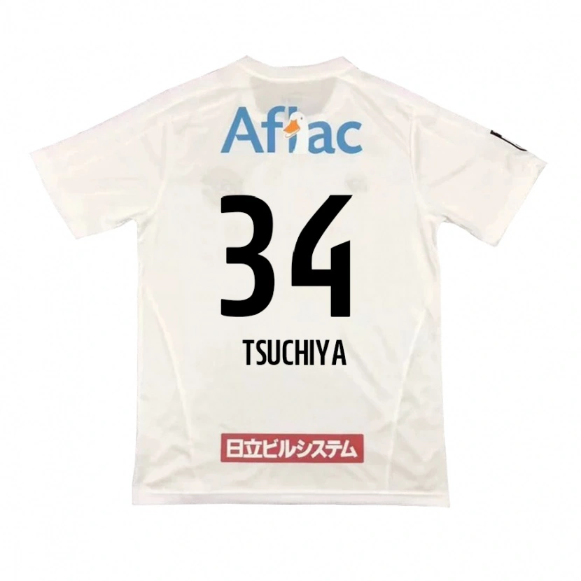Danxen Uomo Maglia Takumi Tsuchiya #34 Grigio Chiaro Beige Kit Gara Away 2025/26 Maglietta
