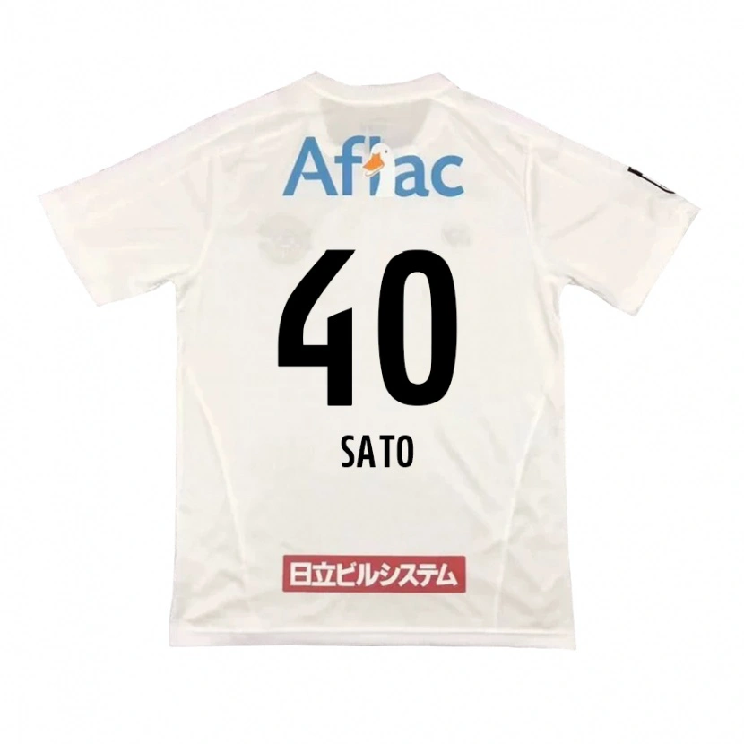 Danxen Uomo Maglia Raku Sato #40 Grigio Chiaro Beige Kit Gara Away 2025/26 Maglietta