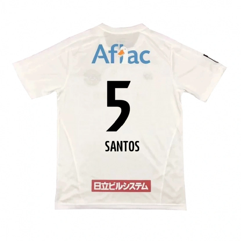 Danxen Uomo Maglia Emerson Santos #5 Grigio Chiaro Beige Kit Gara Away 2025/26 Maglietta