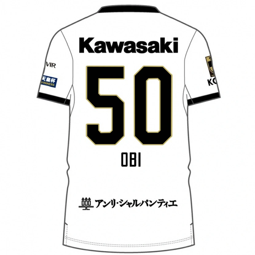 Danxen Uomo Maglia Powell Obinna Obi #50 Bianco Nero Kit Gara Away 2025/26 Maglietta