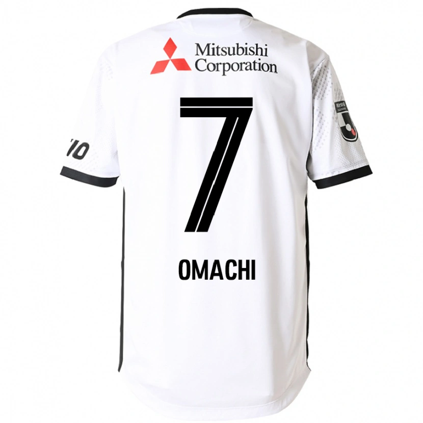Danxen Uomo Maglia Hyugo Omachi #7 Bianco Nero Kit Gara Away 2025/26 Maglietta