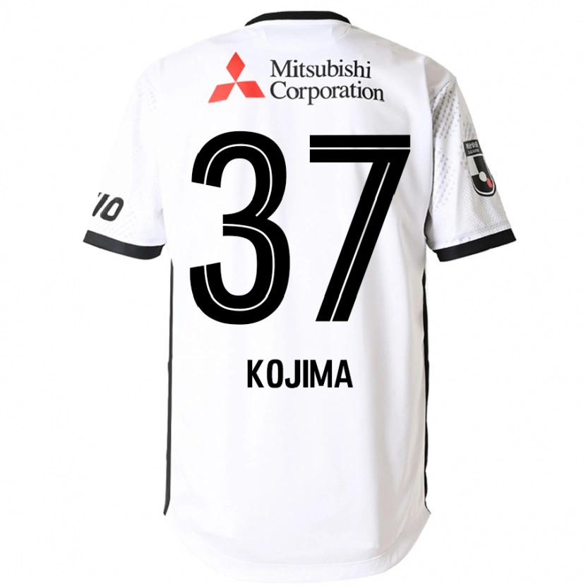 Danxen Uomo Maglia Satsuki Kojima #37 Bianco Nero Kit Gara Away 2025/26 Maglietta