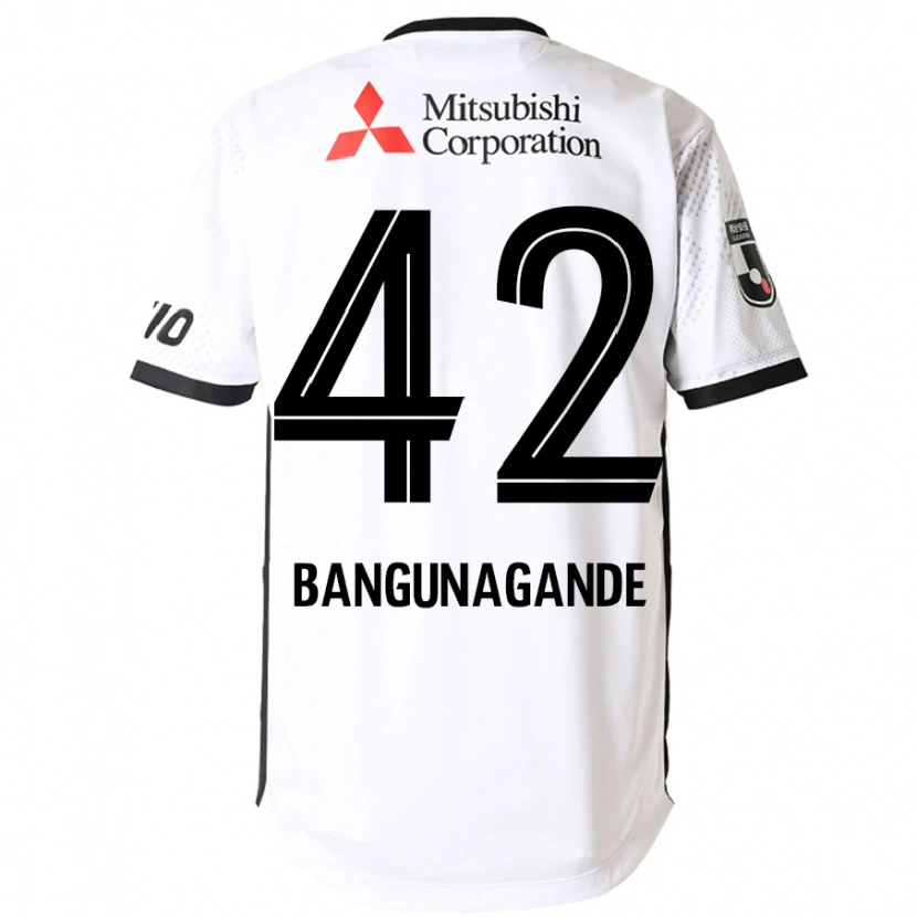 Danxen Uomo Maglia Kashifu Bangunagande #42 Bianco Nero Kit Gara Away 2025/26 Maglietta