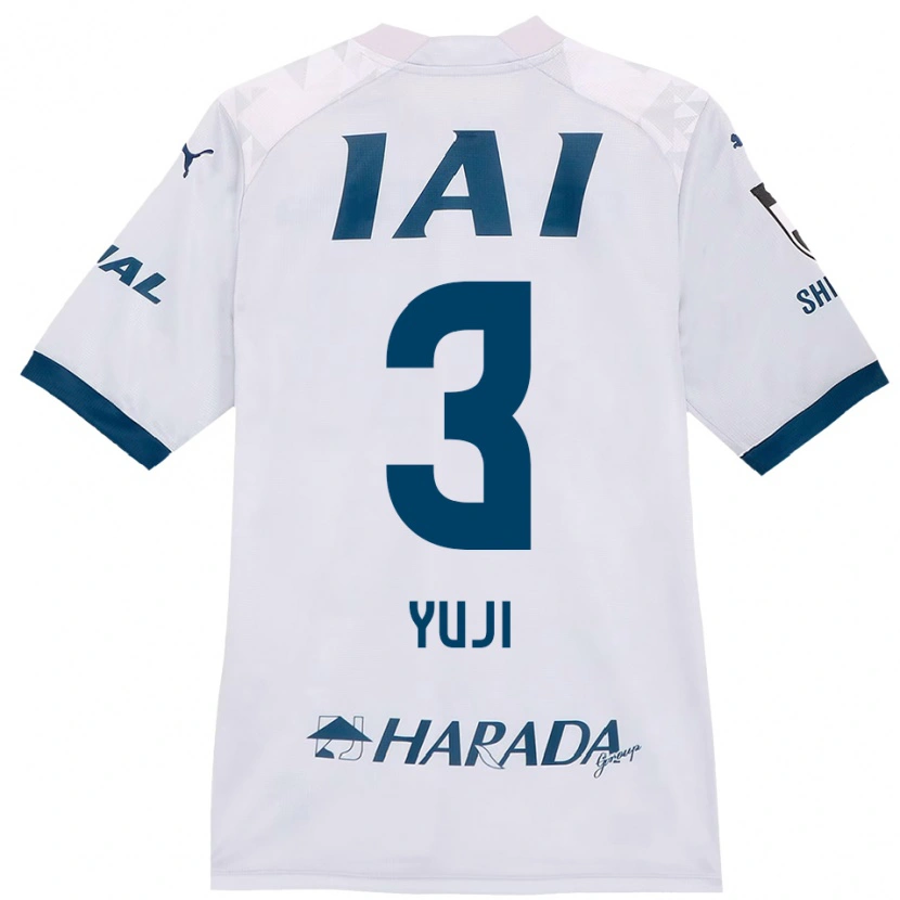 Danxen Uomo Maglia Yuji Takahashi #3 Bianco Blu Royal Kit Gara Away 2025/26 Maglietta