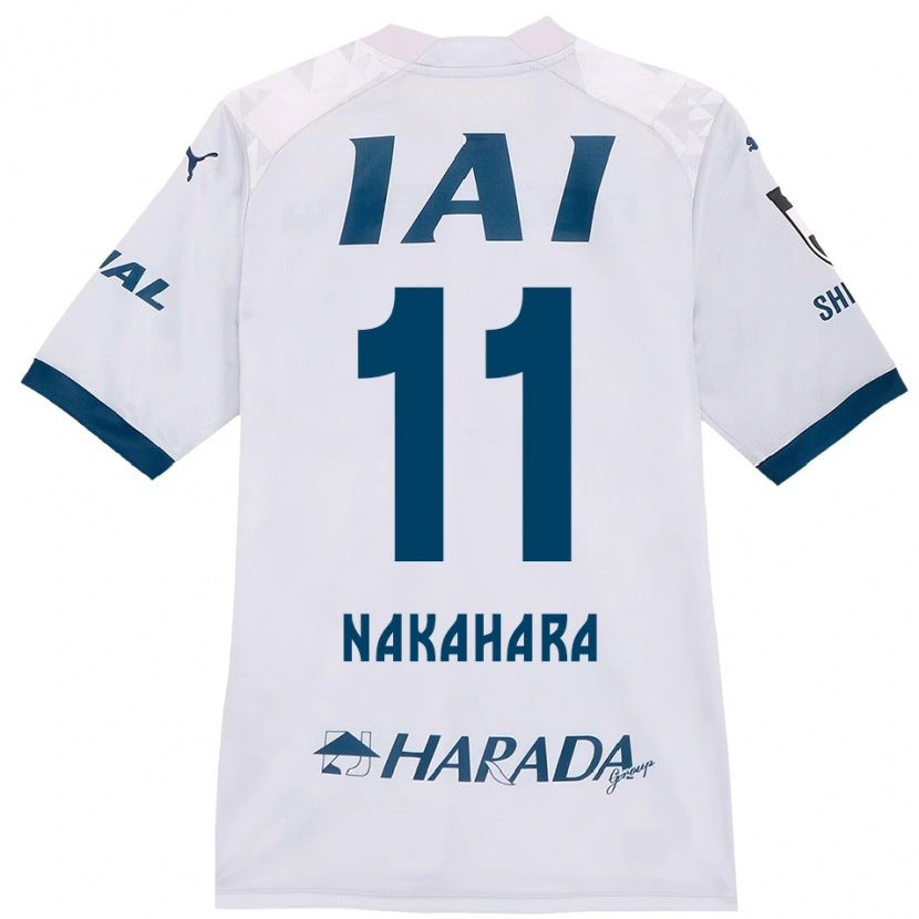 Danxen Uomo Maglia Hikaru Nakahara #11 Bianco Blu Royal Kit Gara Away 2025/26 Maglietta