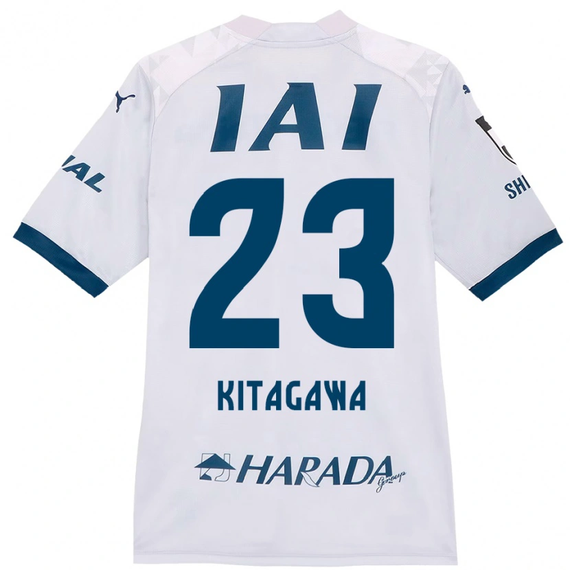 Danxen Uomo Maglia Koya Kitagawa #23 Bianco Blu Royal Kit Gara Away 2025/26 Maglietta