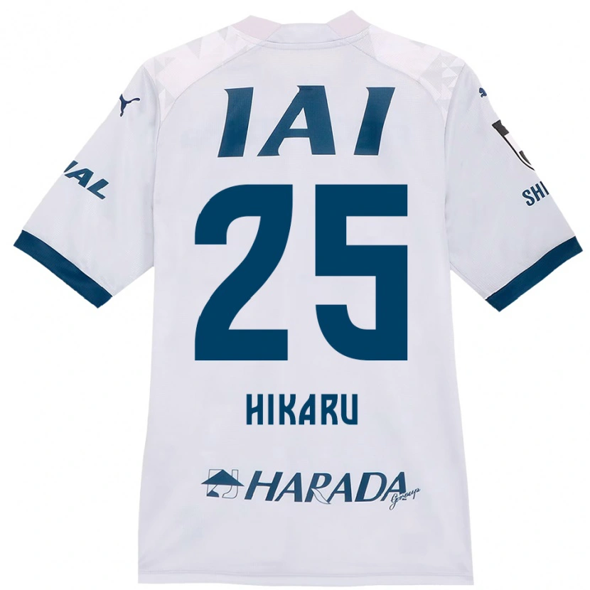 Danxen Uomo Maglia Hikaru Naruoka #25 Bianco Blu Royal Kit Gara Away 2025/26 Maglietta
