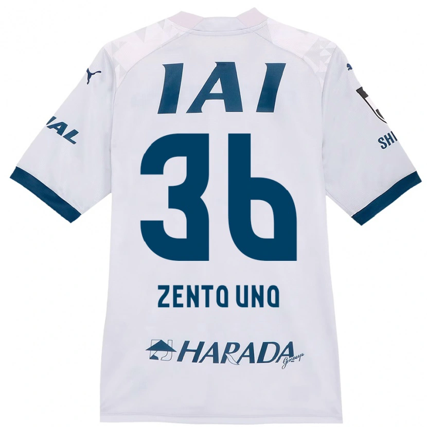 Danxen Uomo Maglia Zento Uno #36 Bianco Blu Royal Kit Gara Away 2025/26 Maglietta