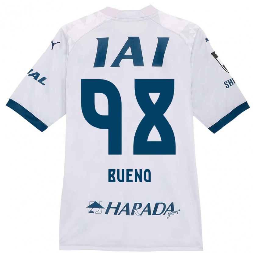 Danxen Uomo Maglia Matheus Bueno #98 Bianco Blu Royal Kit Gara Away 2025/26 Maglietta