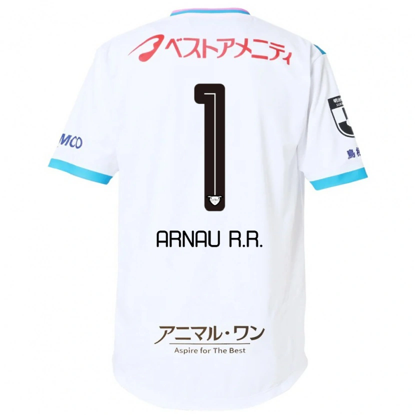Danxen Uomo Maglia Arnau Riera #1 Bianco Rosa Kit Gara Away 2025/26 Maglietta