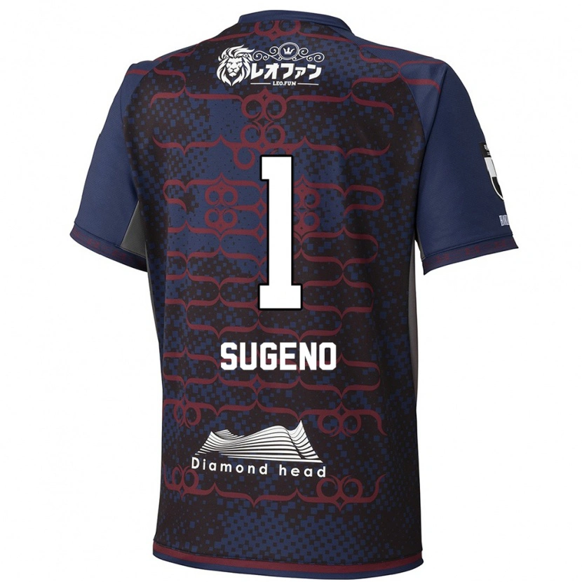 Danxen Uomo Maglia Takanori Sugeno #1 Blu Rosso Kit Gara Away 2025/26 Maglietta