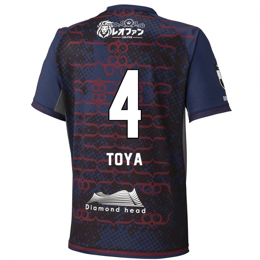 Danxen Uomo Maglia Toya Nakamura #4 Blu Rosso Kit Gara Away 2025/26 Maglietta