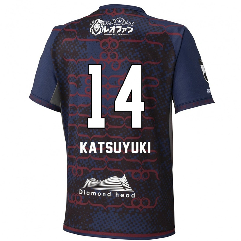 Danxen Uomo Maglia Katsuyuki Tanaka #14 Blu Rosso Kit Gara Away 2025/26 Maglietta