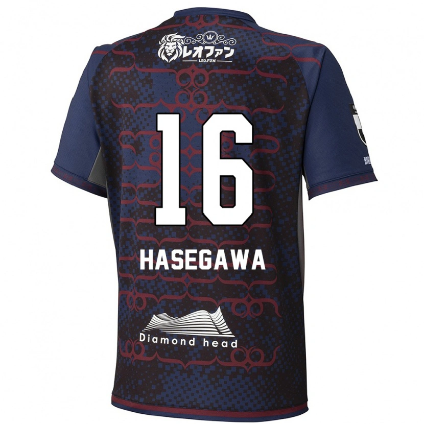 Danxen Uomo Maglia Tatsuya Hasegawa #16 Blu Rosso Kit Gara Away 2025/26 Maglietta