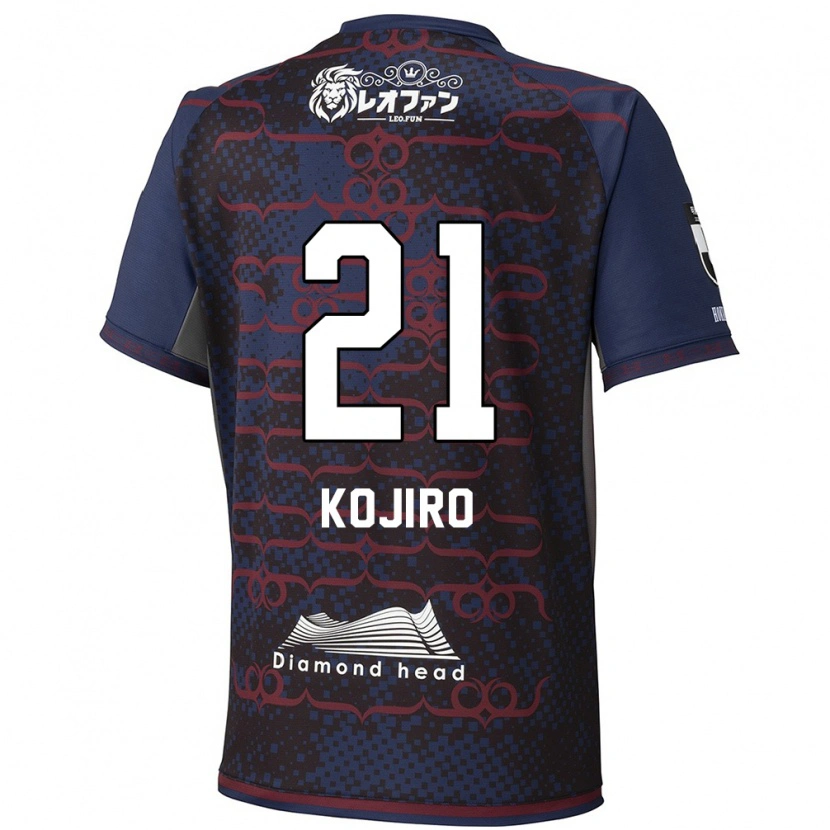 Danxen Uomo Maglia Kojiro Nakano #21 Blu Rosso Kit Gara Away 2025/26 Maglietta