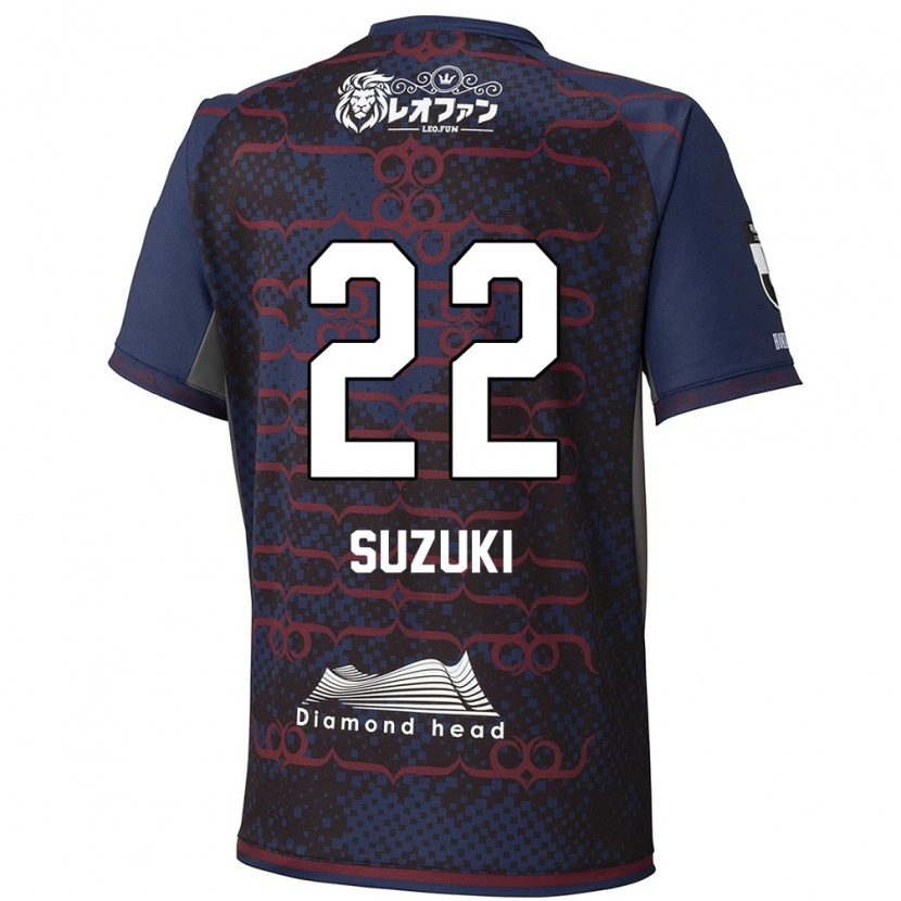 Danxen Uomo Maglia So Suzuki #22 Blu Rosso Kit Gara Away 2025/26 Maglietta