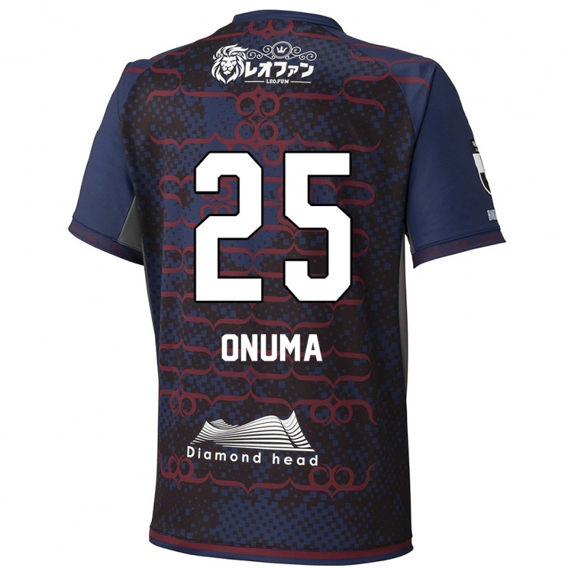 Danxen Uomo Maglia Akito Onuma #25 Blu Rosso Kit Gara Away 2025/26 Maglietta