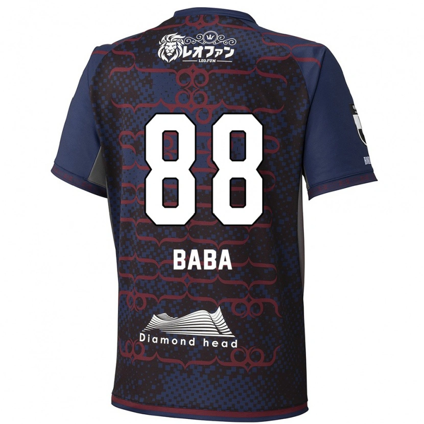 Danxen Uomo Maglia Seiya Baba #88 Blu Rosso Kit Gara Away 2025/26 Maglietta