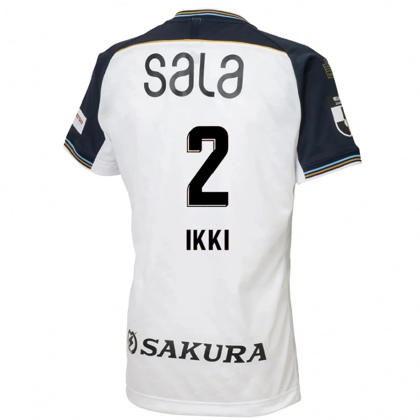 Danxen Uomo Maglia Ikki Kawasaki #2 Bianco Nero Kit Gara Away 2025/26 Maglietta