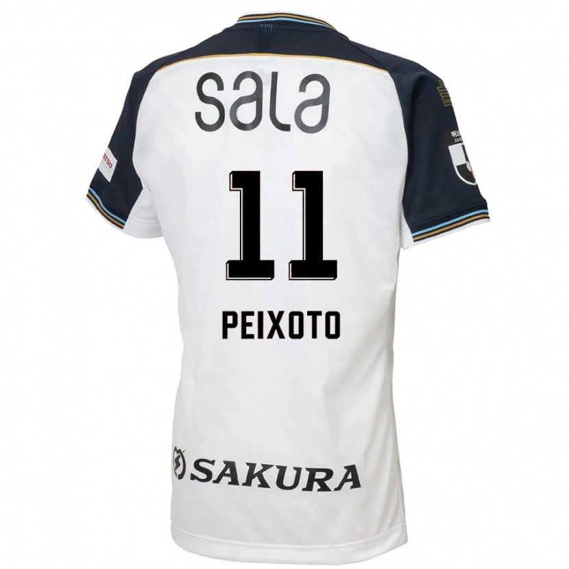 Danxen Uomo Maglia Matheus Peixoto #11 Bianco Nero Kit Gara Away 2025/26 Maglietta