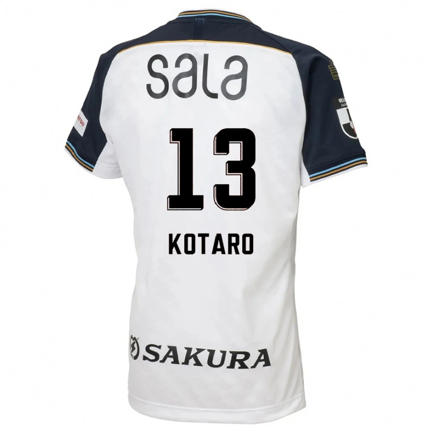 Danxen Uomo Maglia Kotaro Fujikawa #13 Bianco Nero Kit Gara Away 2025/26 Maglietta