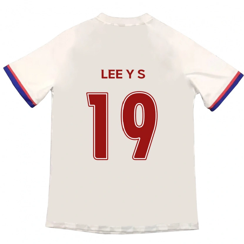Danxen Uomo Maglia Lee Young-Seo #19 Bianco Sporco Rosso Kit Gara Away 2025/26 Maglietta
