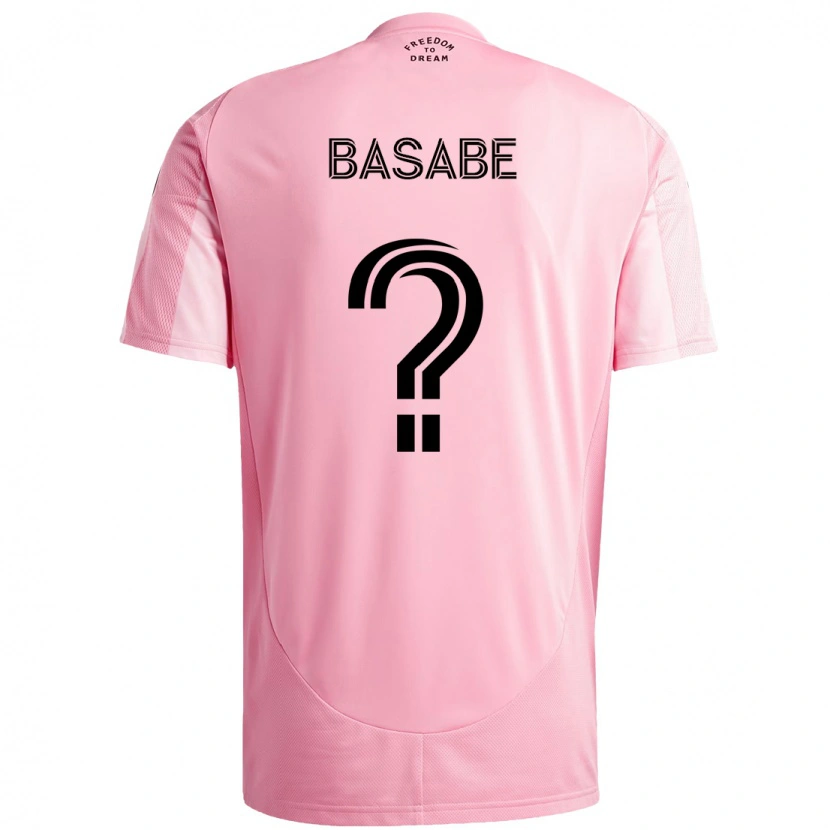 Danxen Donna Maglia Samuel Basabe #0 Rosa Nero Kit Gara Home 2025/26 Maglietta