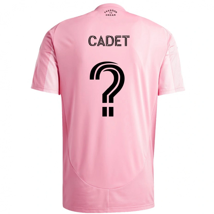 Danxen Donna Maglia Zidane Cadet #0 Rosa Nero Kit Gara Home 2025/26 Maglietta