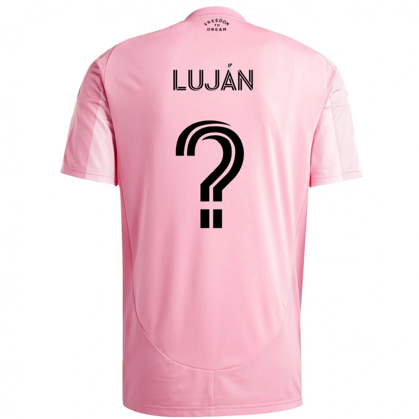 Danxen Donna Maglia Gonzalo Luján #0 Rosa Nero Kit Gara Home 2025/26 Maglietta
