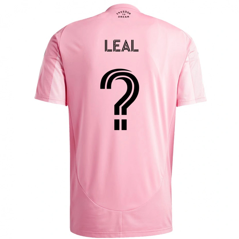 Danxen Donna Maglia Gabriel Leal #0 Rosa Nero Kit Gara Home 2025/26 Maglietta