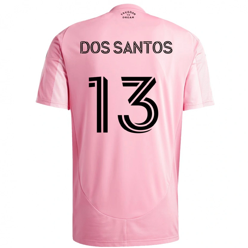 Danxen Donna Maglia Cj Dos Santos #13 Rosa Nero Kit Gara Home 2025/26 Maglietta