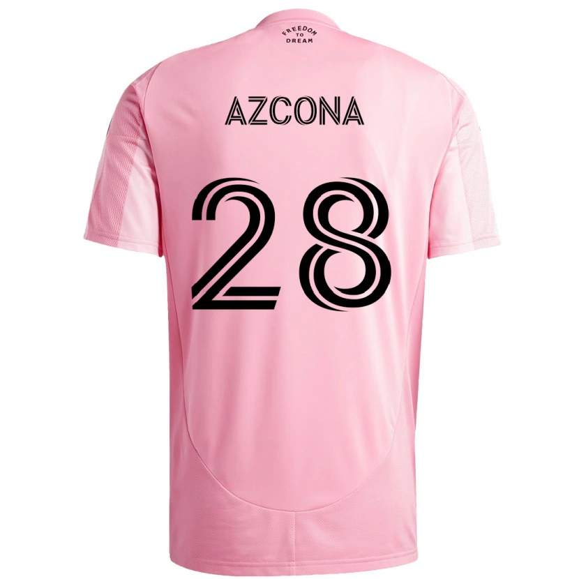 Danxen Donna Maglia Edison Azcona #28 Rosa Nero Kit Gara Home 2025/26 Maglietta