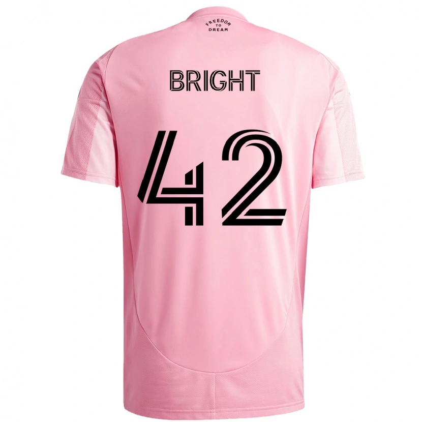 Danxen Donna Maglia Yannick Bright #42 Rosa Nero Kit Gara Home 2025/26 Maglietta