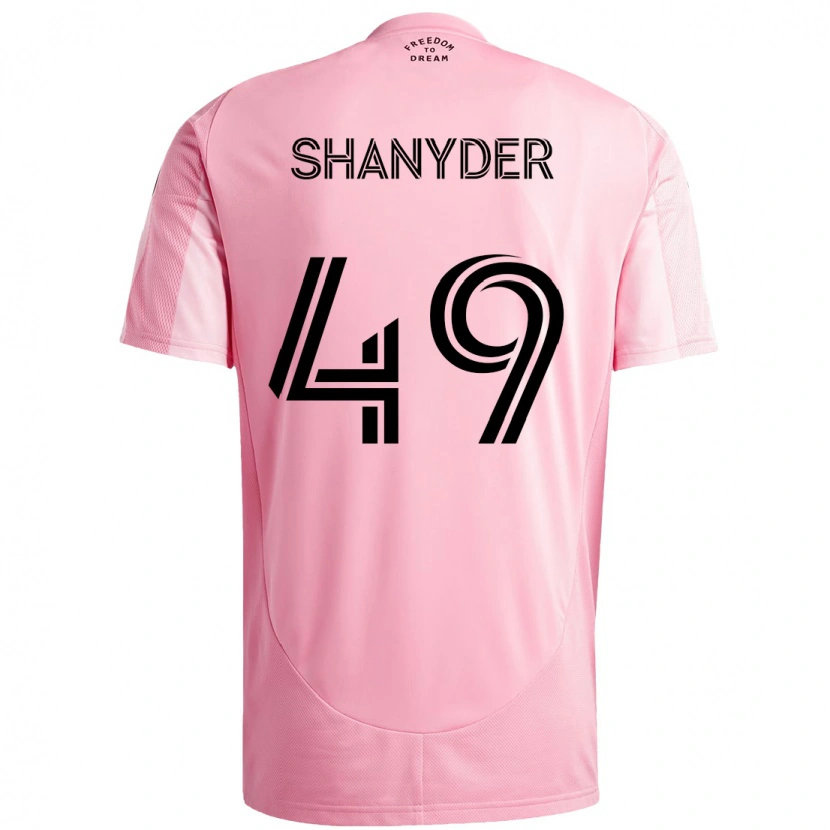 Danxen Donna Maglia Shanyder Borgelin #49 Rosa Nero Kit Gara Home 2025/26 Maglietta