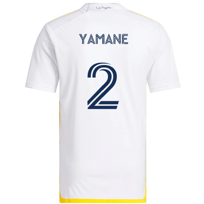 Danxen Donna Maglia Miki Yamane #2 Bianco Giallo Kit Gara Home 2025/26 Maglietta