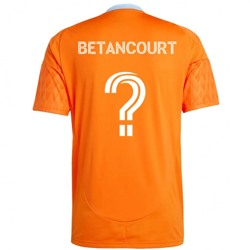 Danxen Donna Maglia Noah Betancourt #0 Arancione Bianco Kit Gara Home 2025/26 Maglietta