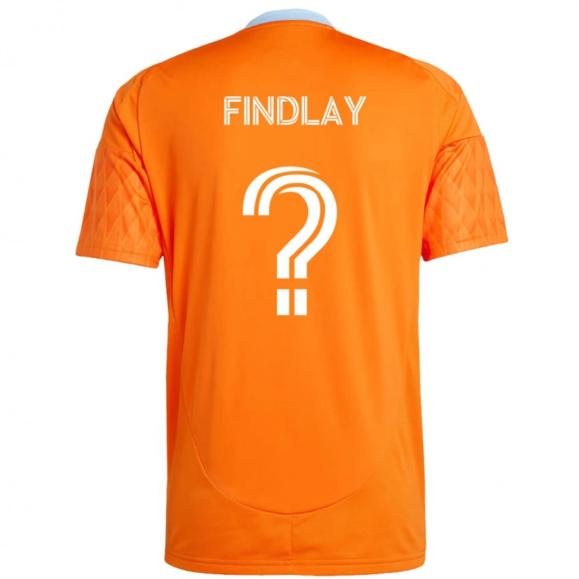Danxen Donna Maglia Maddox Findlay #0 Arancione Bianco Kit Gara Home 2025/26 Maglietta