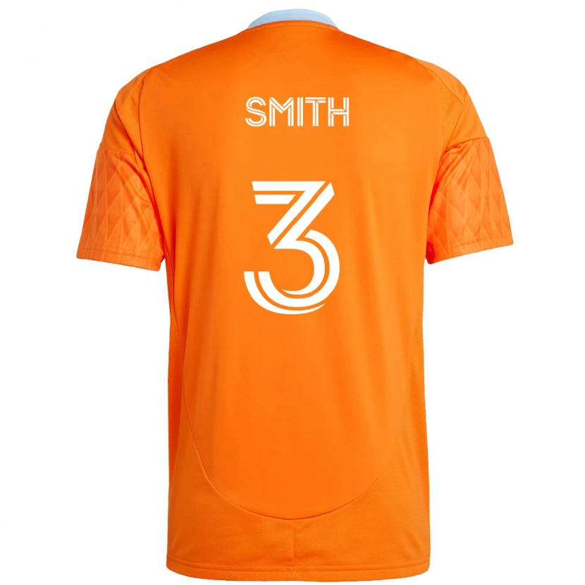 Danxen Donna Maglia Brad Smith #3 Arancione Bianco Kit Gara Home 2025/26 Maglietta