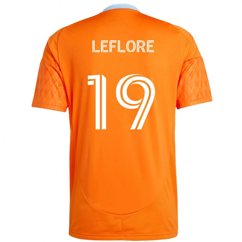 Danxen Donna Maglia Isaiah Leflore #19 Arancione Bianco Kit Gara Home 2025/26 Maglietta