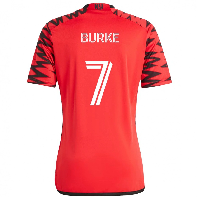 Danxen Donna Maglia Cory Burke #7 Rosso Nero Kit Gara Home 2025/26 Maglietta
