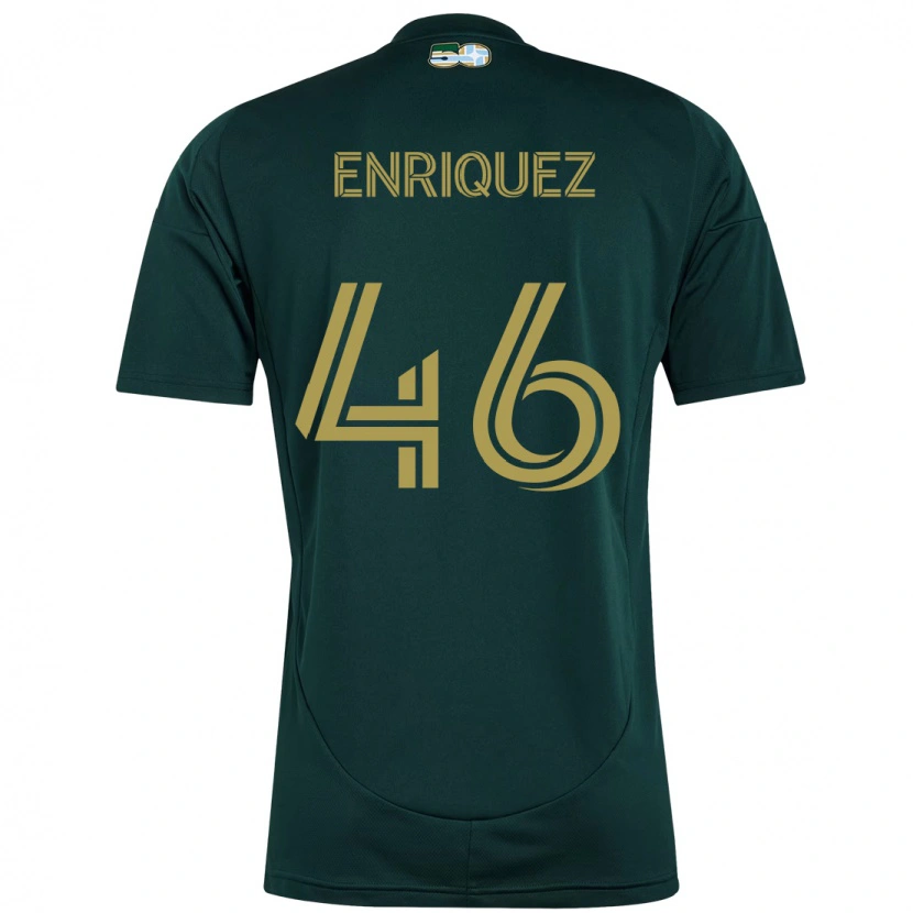 Danxen Donna Maglia Adolfo Enriquez #46 Nero Marrone Kit Gara Home 2025/26 Maglietta