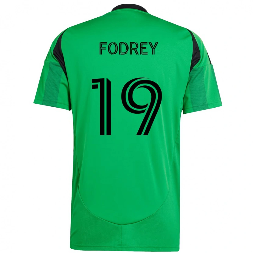 Danxen Donna Maglia Cj Fodrey #19 Verde Nero Kit Gara Home 2025/26 Maglietta