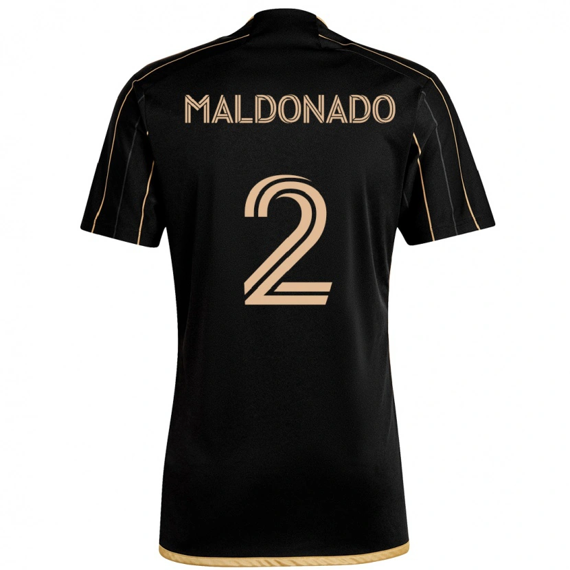 Danxen Donna Maglia Denil Maldonado #2 Nero Marrone Kit Gara Home 2025/26 Maglietta